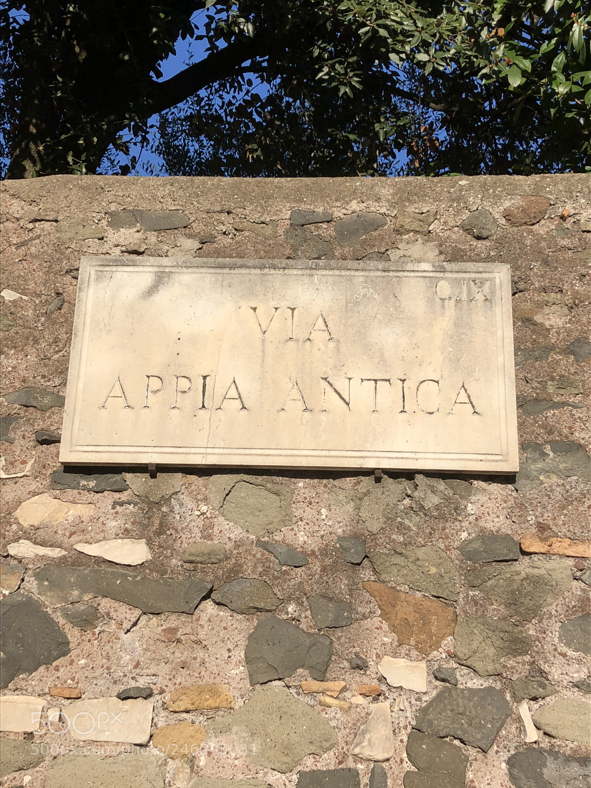 Apple iPhone 8 sample photo. Appian way. photography