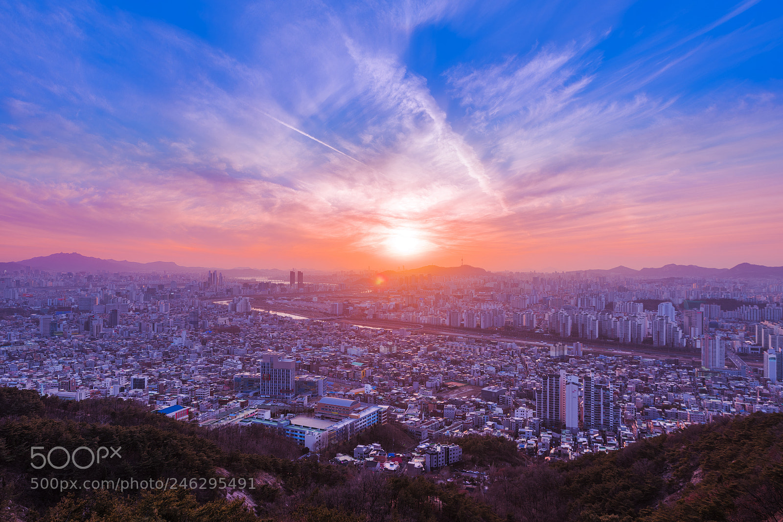 Nikon D810 sample photo. Seoul sunset photography