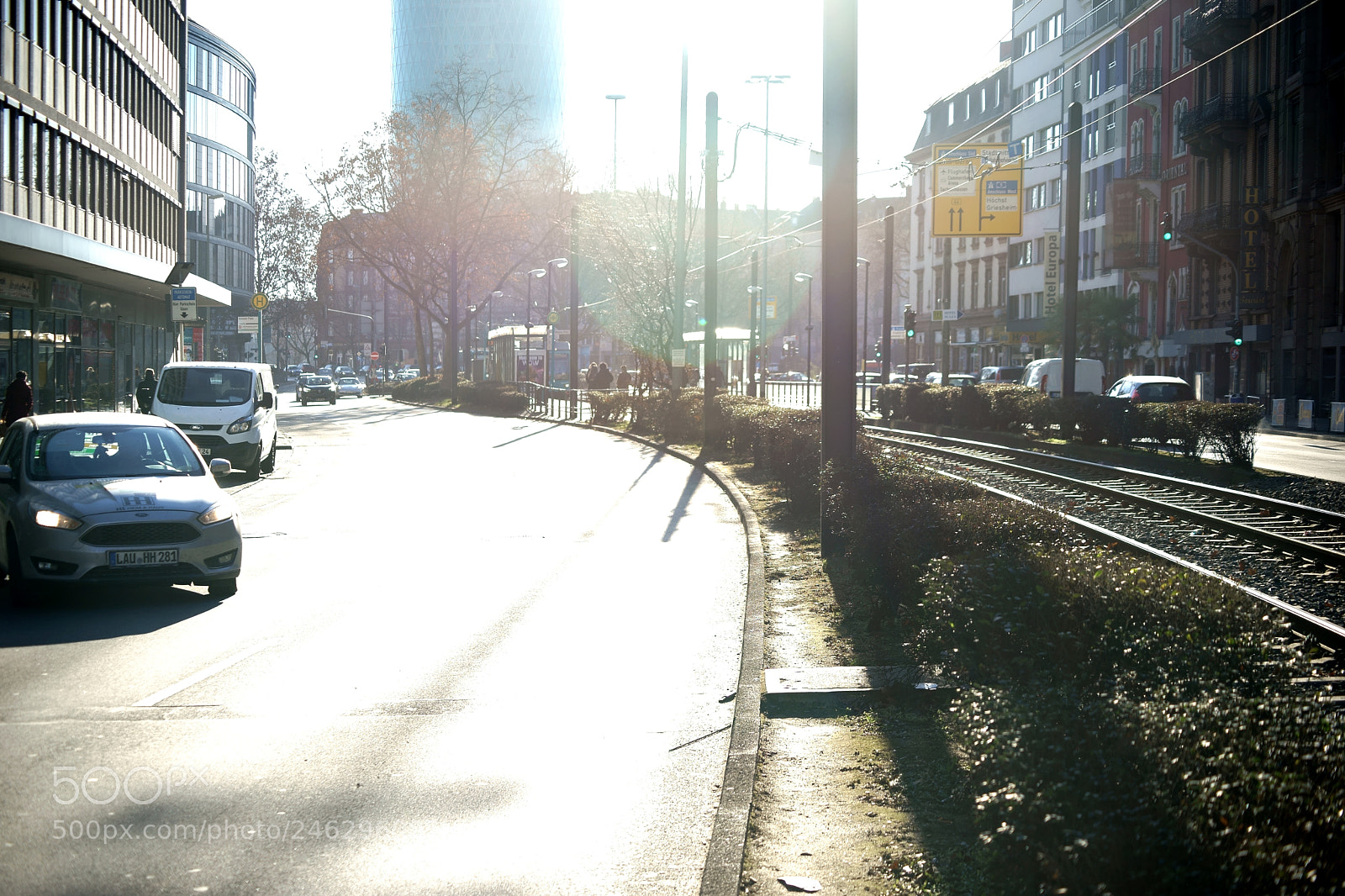 Sony a7 II sample photo. Baseler street frankfurt against photography