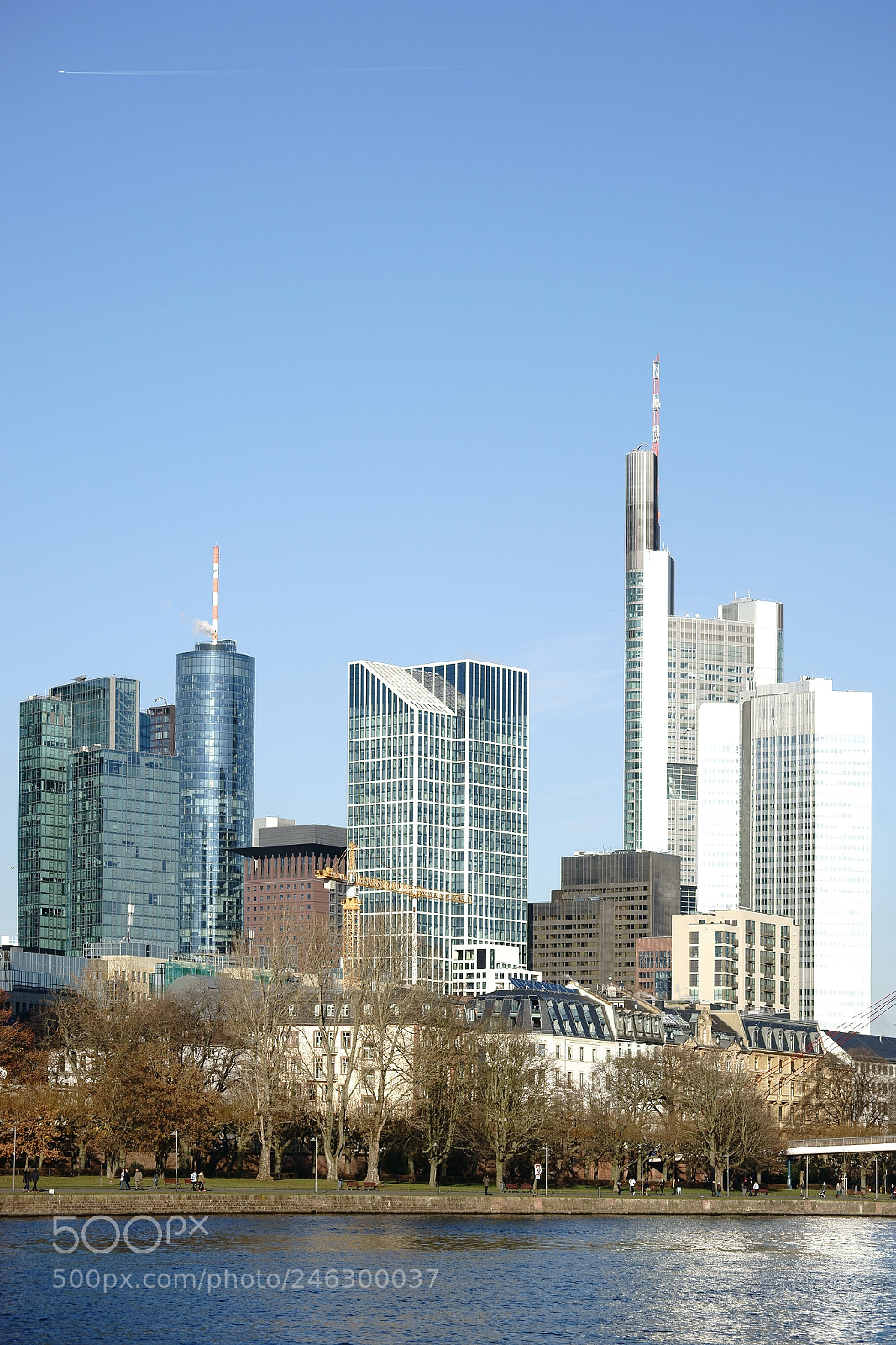 Sony a7 II sample photo. Skyline financial district frankfurt photography
