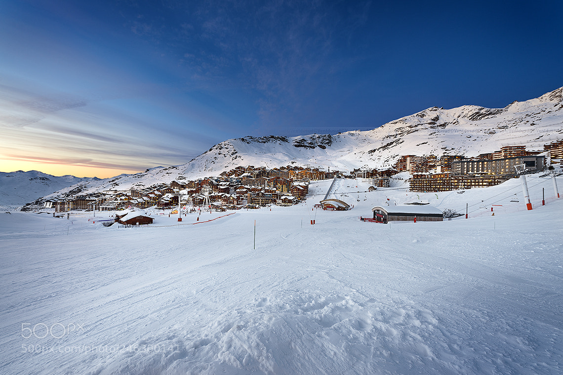 Nikon D800 sample photo. Val thorens in france photography