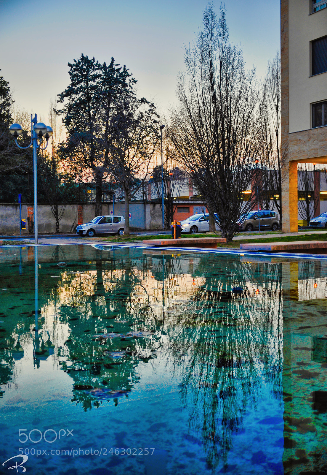 Nikon D3 sample photo. Magenta fountain, italy photography