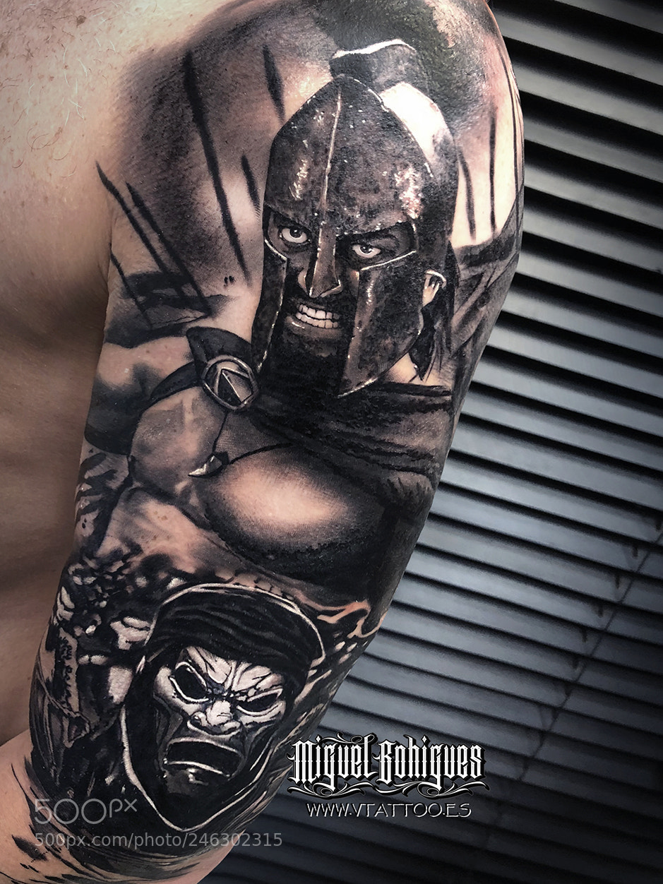 Apple iPhone 8 Plus sample photo. Leonidas tattoo. photography