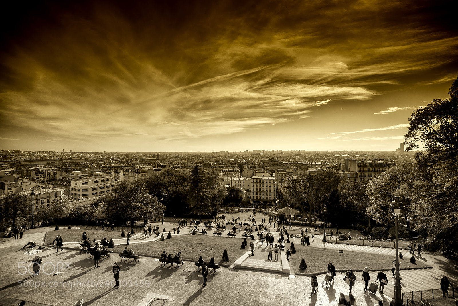 Nikon D800 sample photo. View from montmartre photography