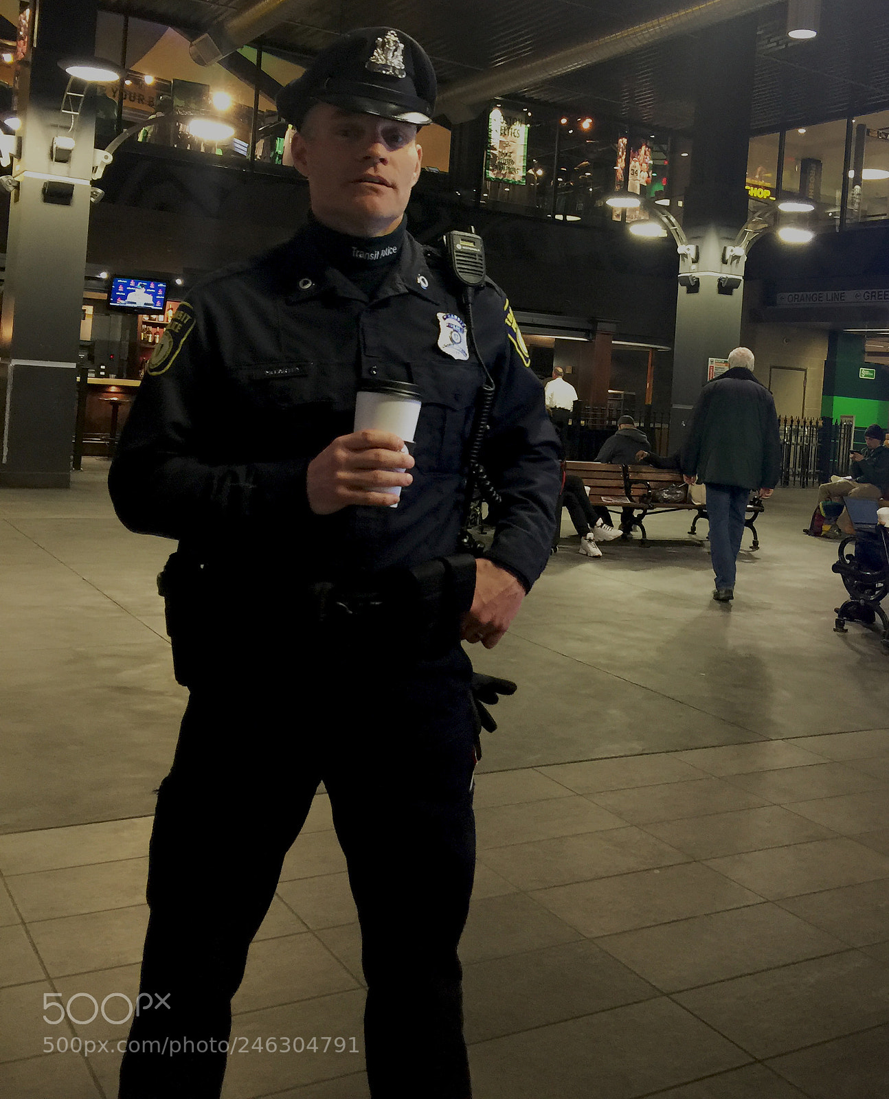 Apple iPhone 6 Plus sample photo. Transit cop at boston's photography