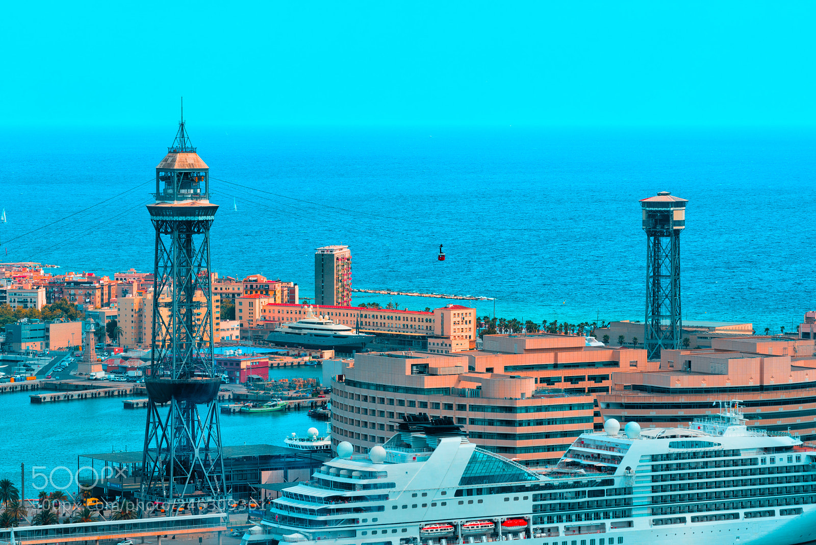 Nikon D610 sample photo. The port of barcelona photography