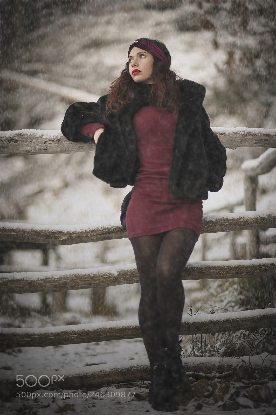 Nikon D3S sample photo. Girl snow photography