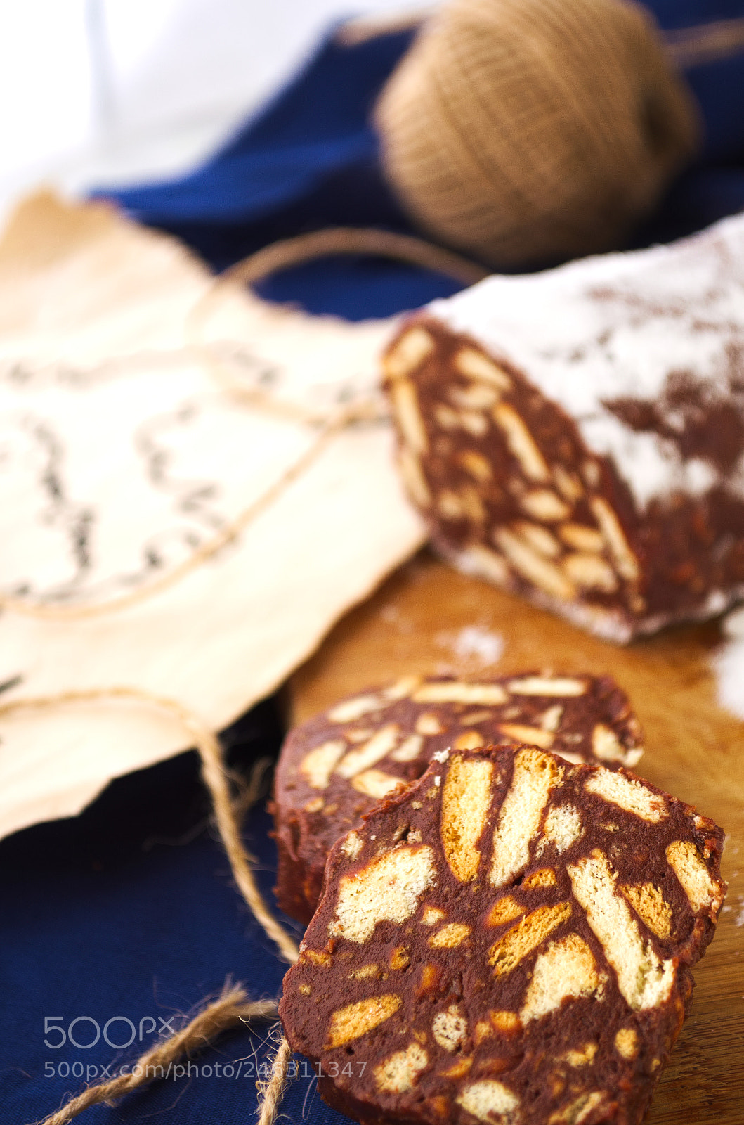 Nikon D5100 sample photo. Chocolate salame photography