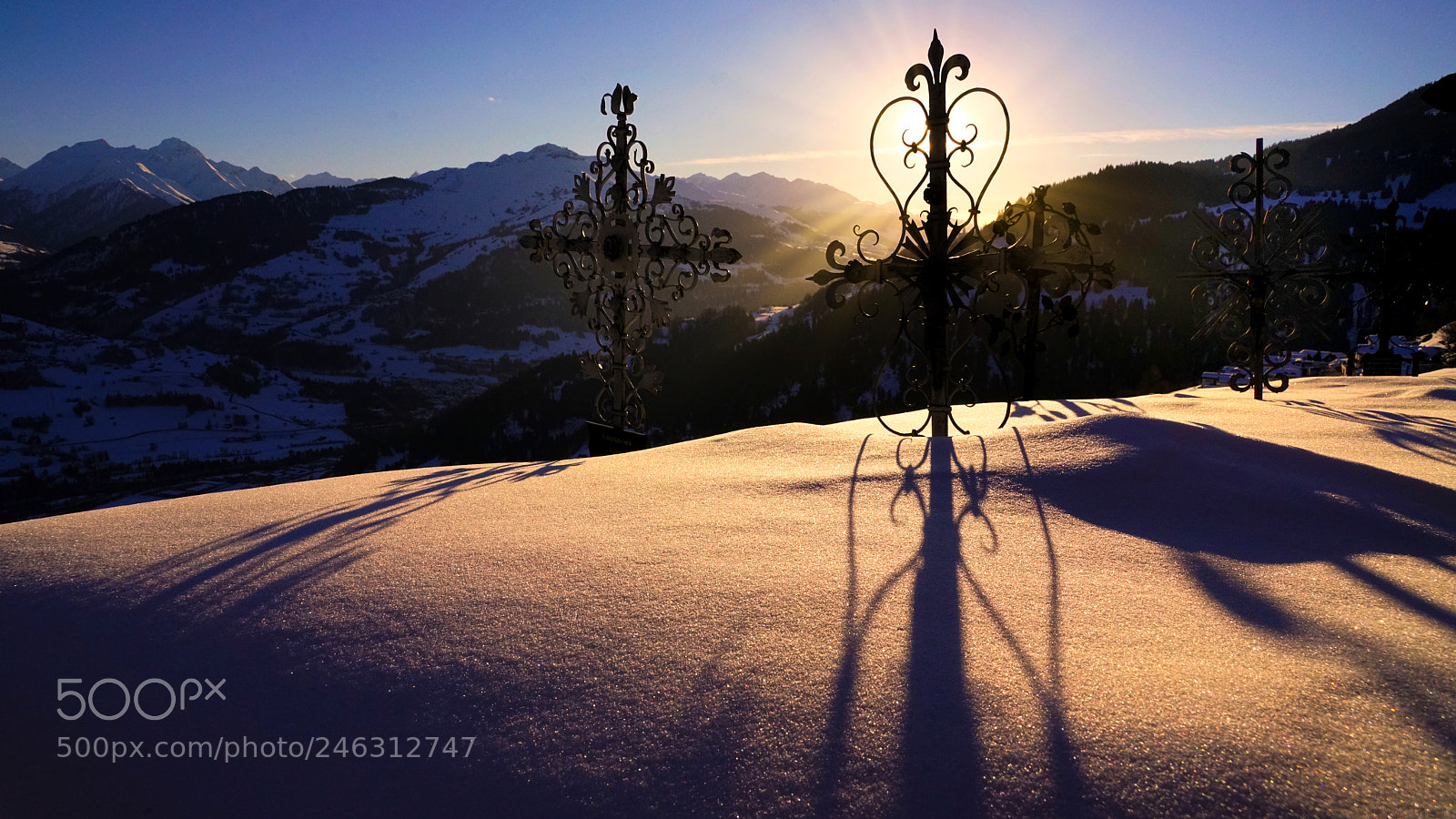 Sony a7R II sample photo. Swiss alps cemetery in photography