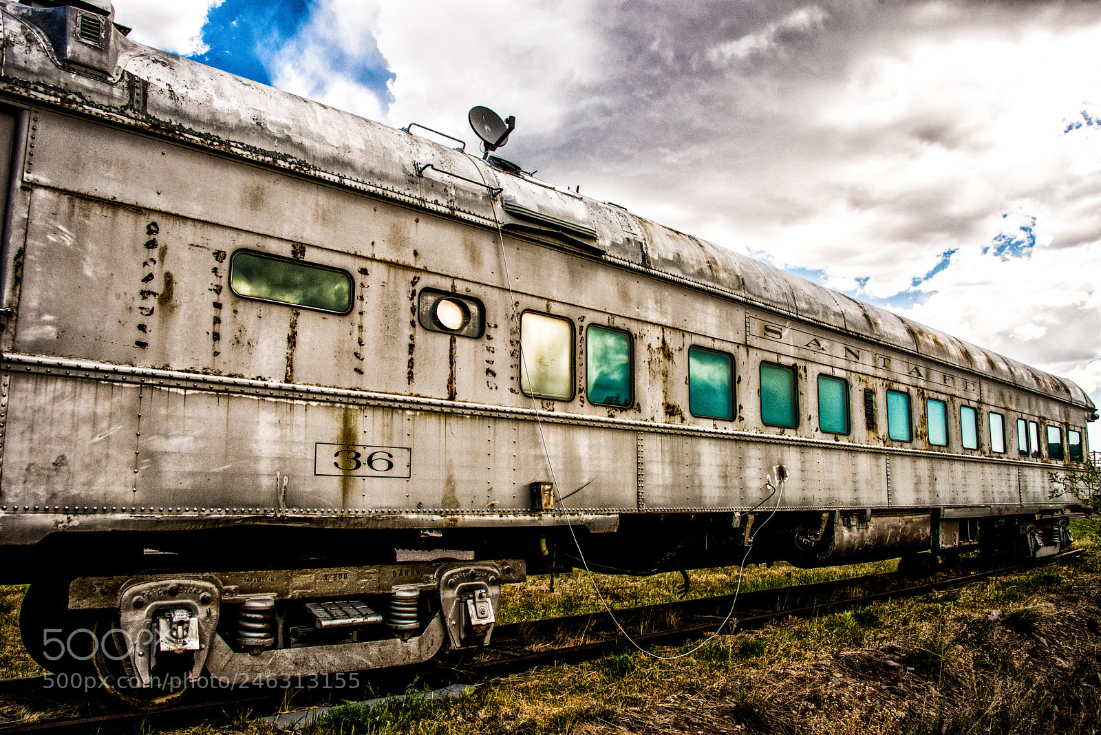 Nikon D800 sample photo. Santa fe train in photography