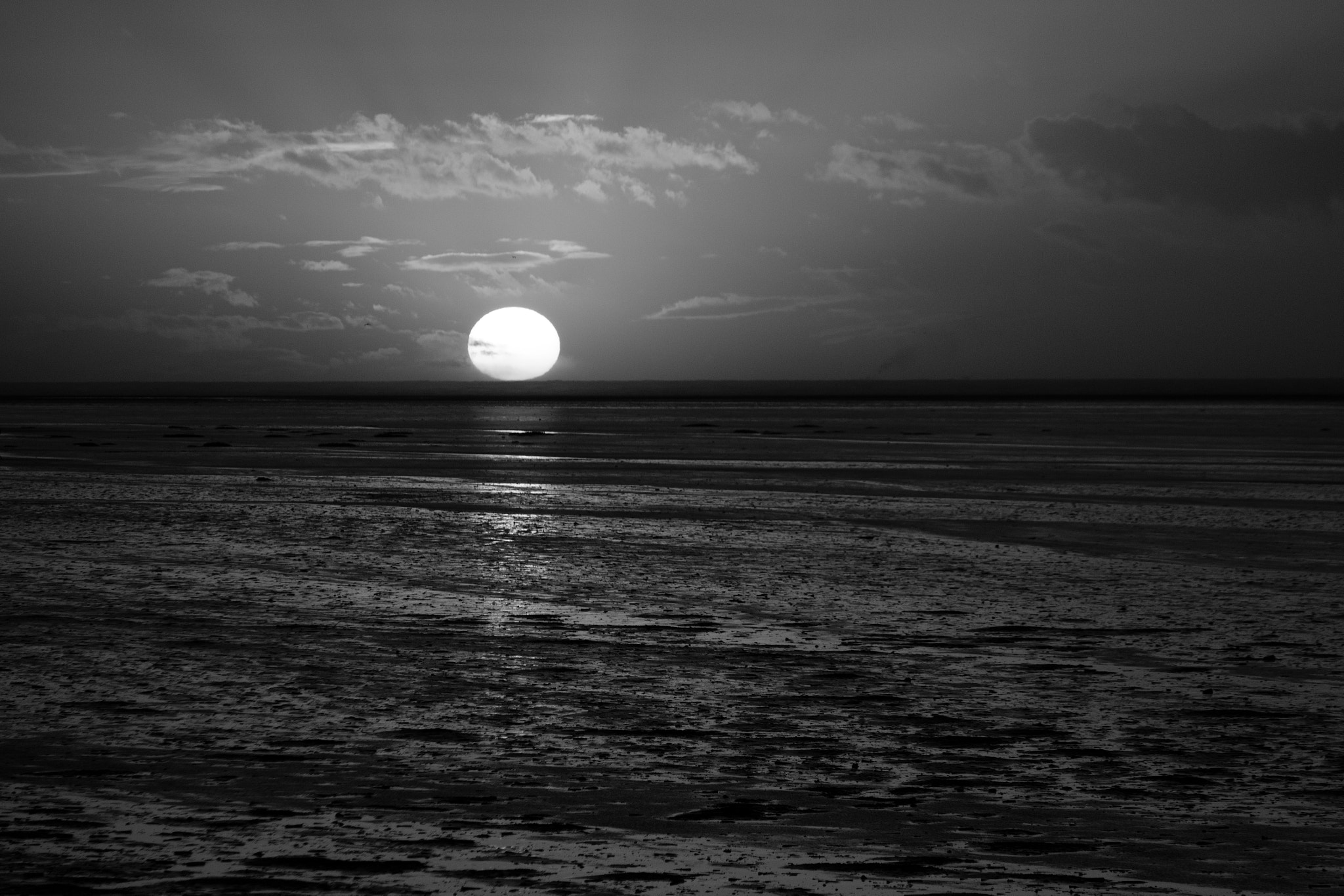 Canon EOS 7D + Canon EF-S 55-250mm F4-5.6 IS II sample photo. B&w sunset... photography