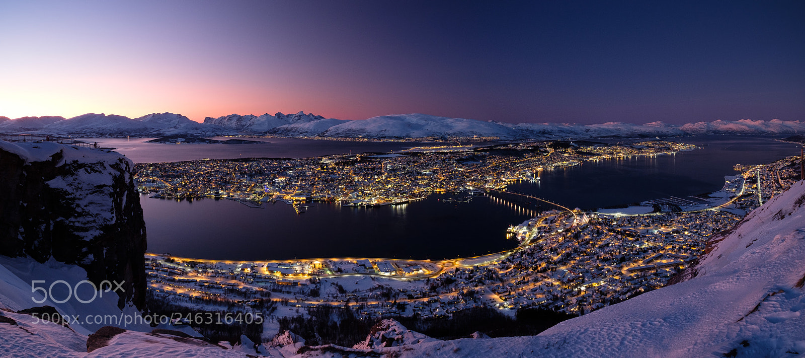 Fujifilm X-Pro2 sample photo. Tromso after sunset photography