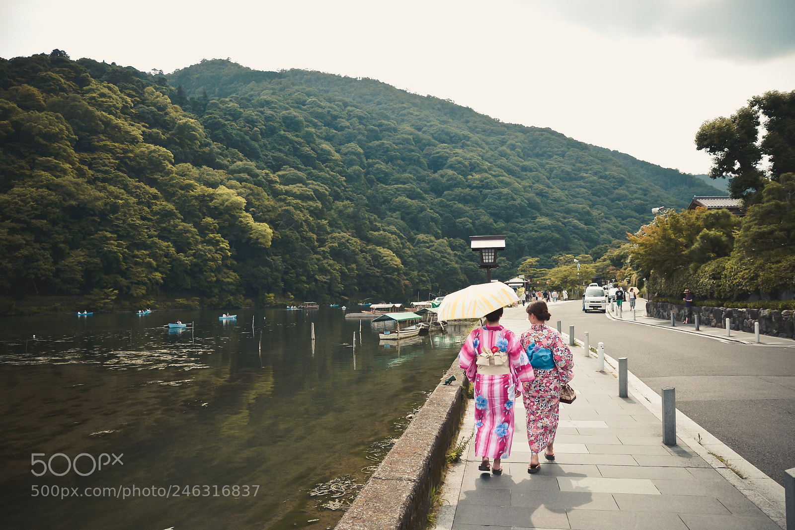 Nikon D610 sample photo. Kamogawa river kyoto photography