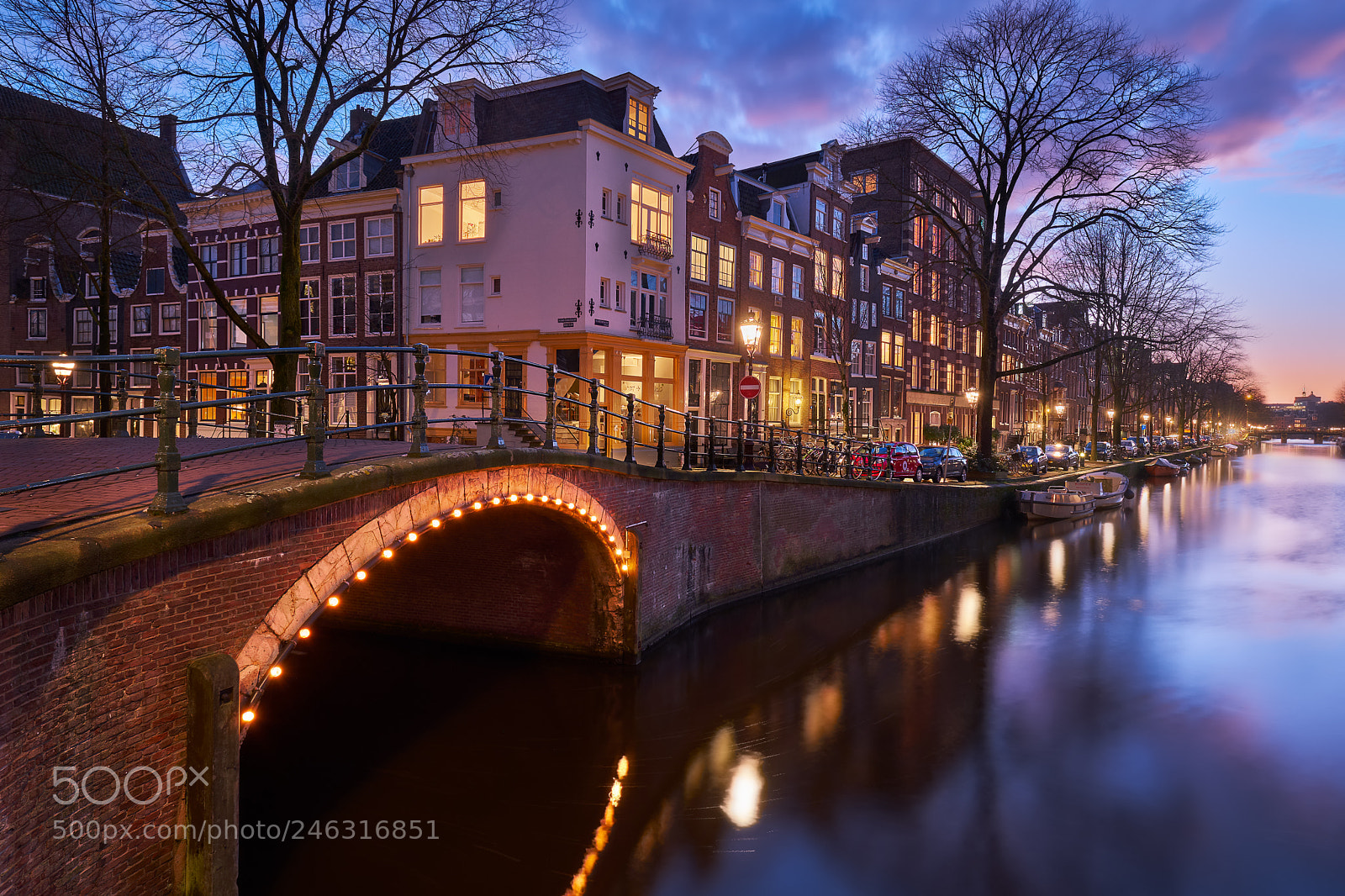 Fujifilm X-T2 sample photo. Prinsengracht just before darkness photography