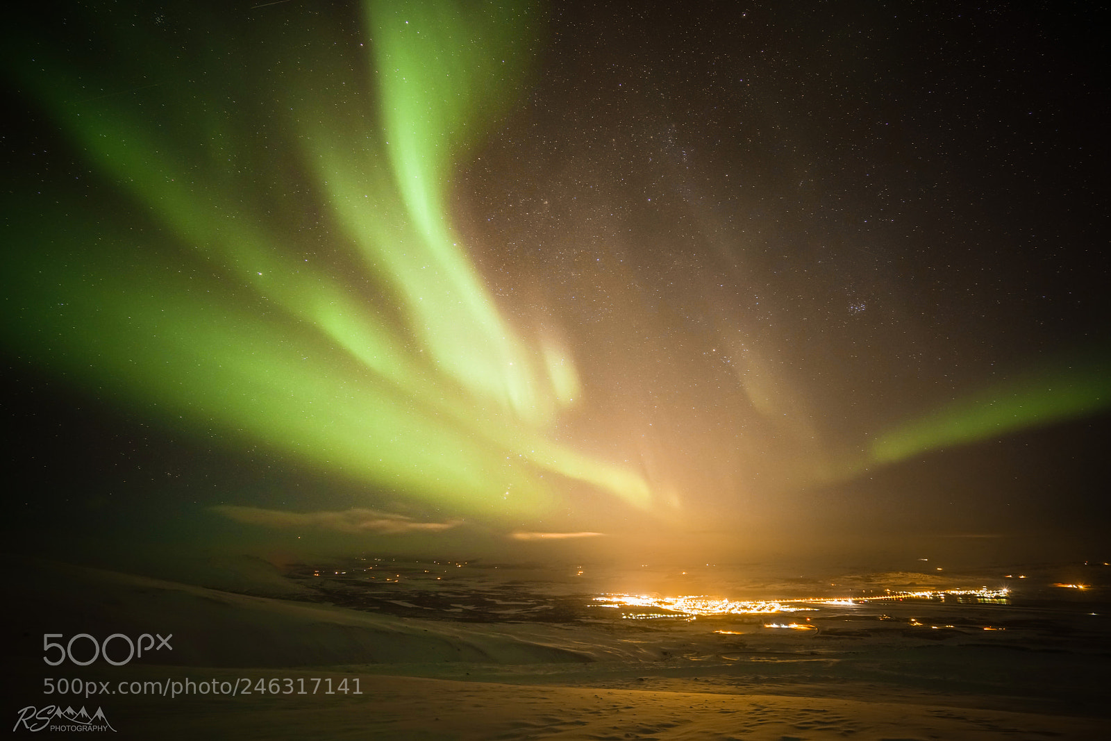 Sony a7R II sample photo. Aurora borealis over egilsstadir photography