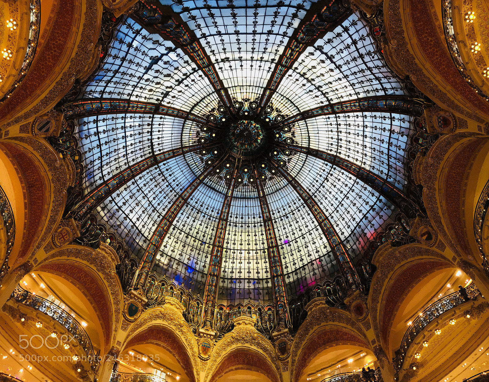 Apple iPhone 6s sample photo. Roof of gallerie lafayette photography