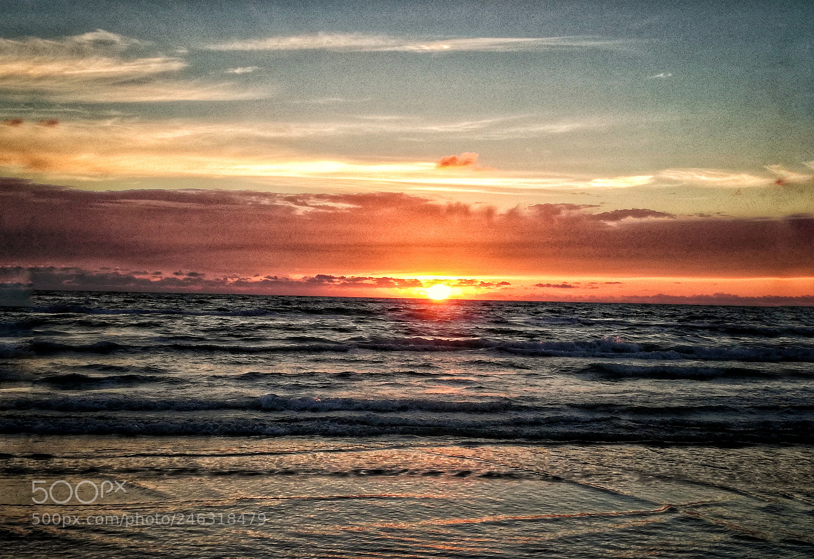 HUAWEI P9 LITE sample photo. Sunset on the beach photography