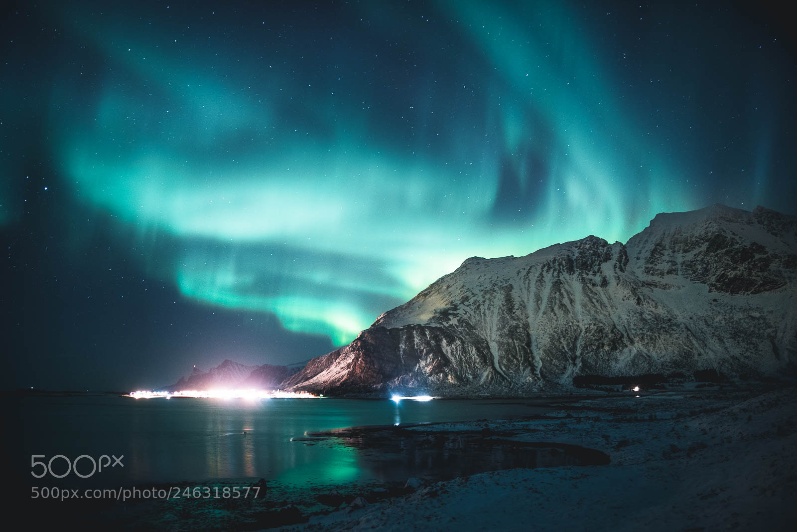 Sony a7R II sample photo. A night in lofoten photography