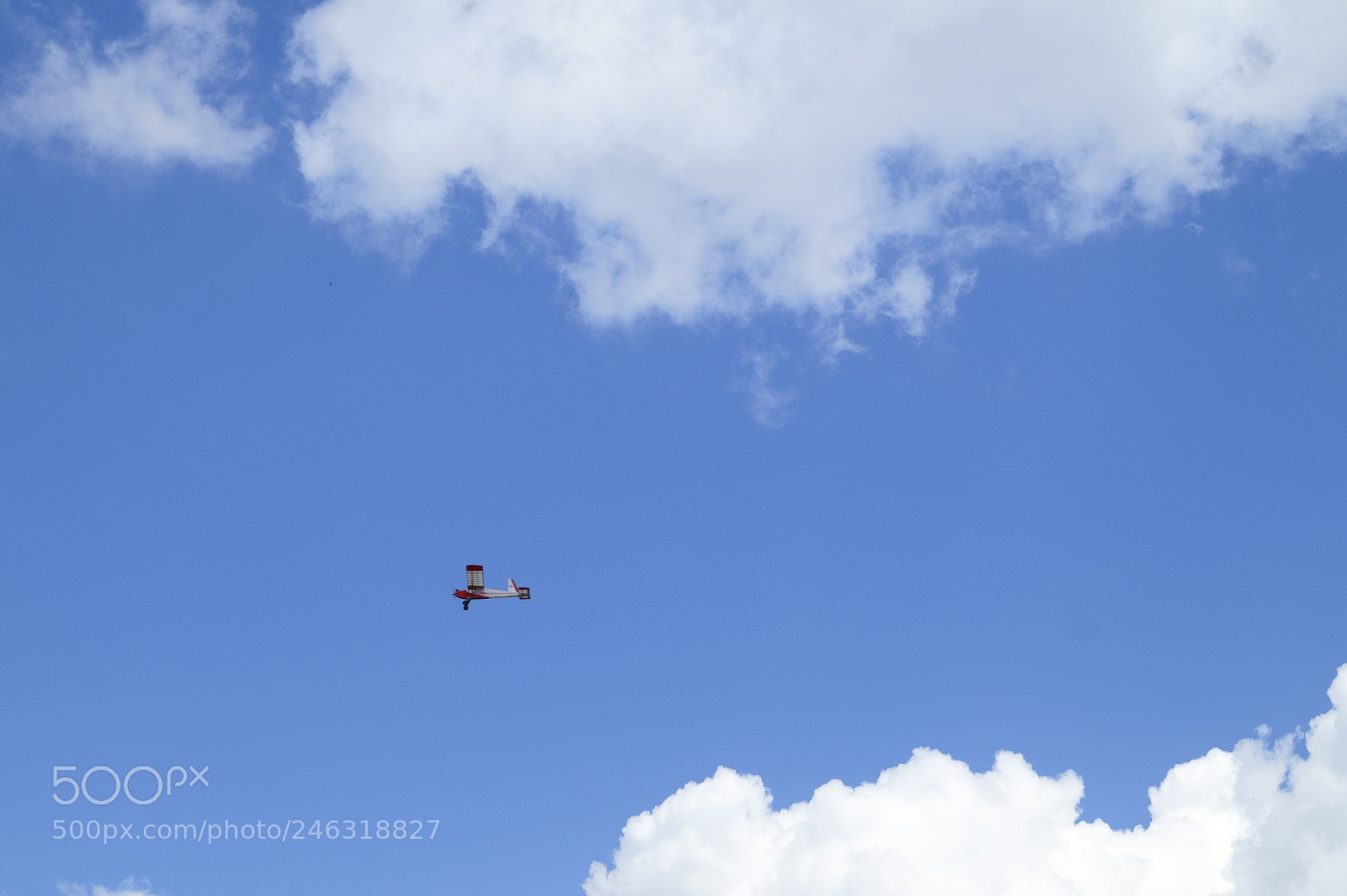 Sony SLT-A58 sample photo. Model airplane in clouds photography