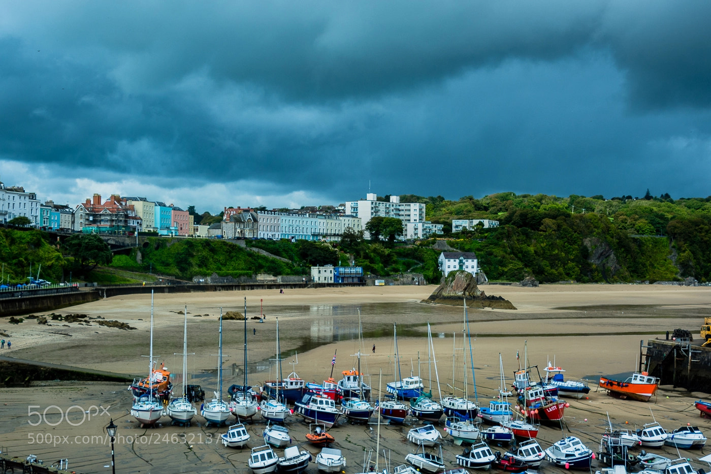 Nikon D7100 sample photo. Tenby harbour view photography