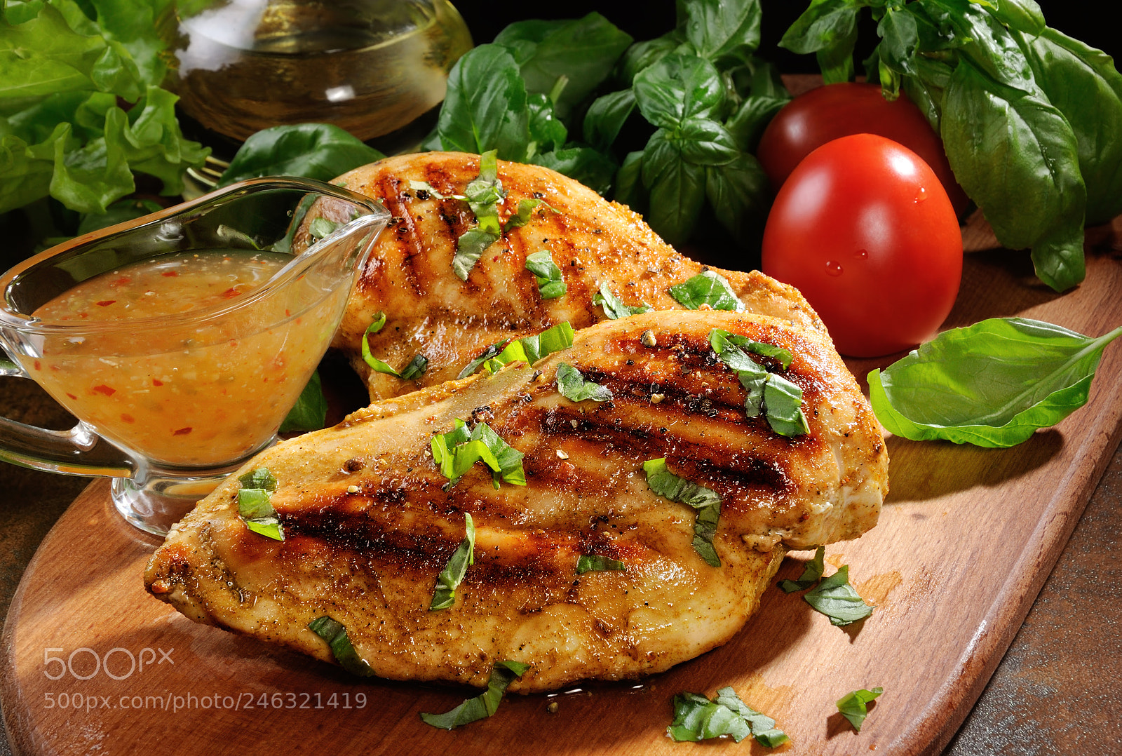 Nikon D90 sample photo. Grilled chicken breast photography