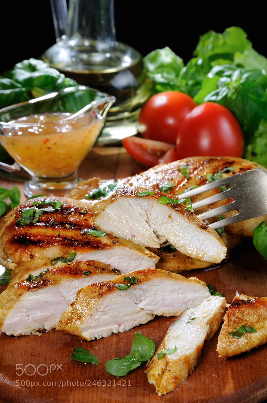 Nikon D90 sample photo. Grilled chicken breast photography
