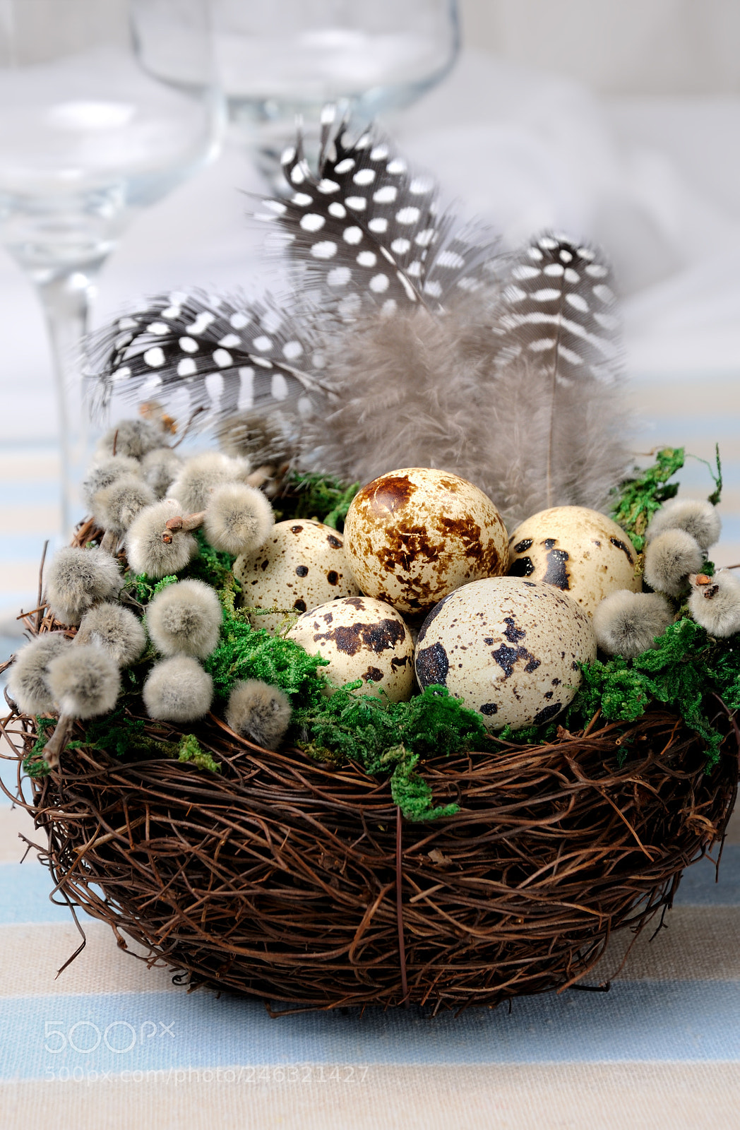 Nikon D90 sample photo. Quail easter eggs in photography