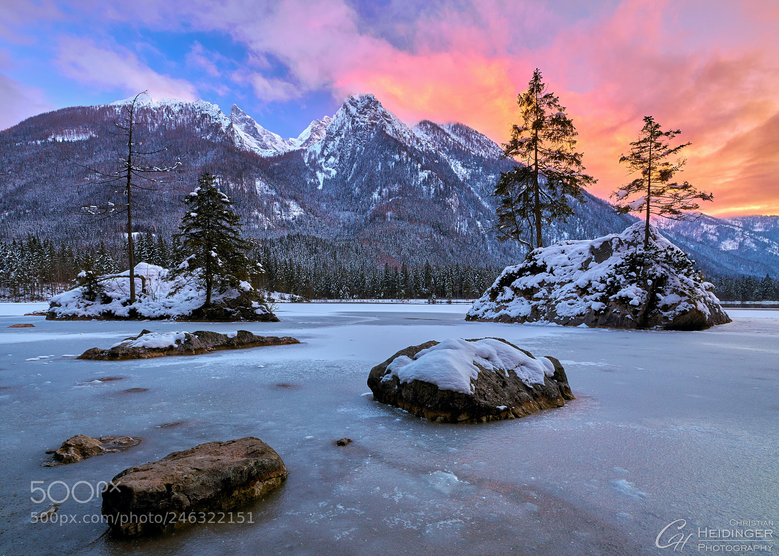 Sony a7R III sample photo. Der hintersee im winter photography