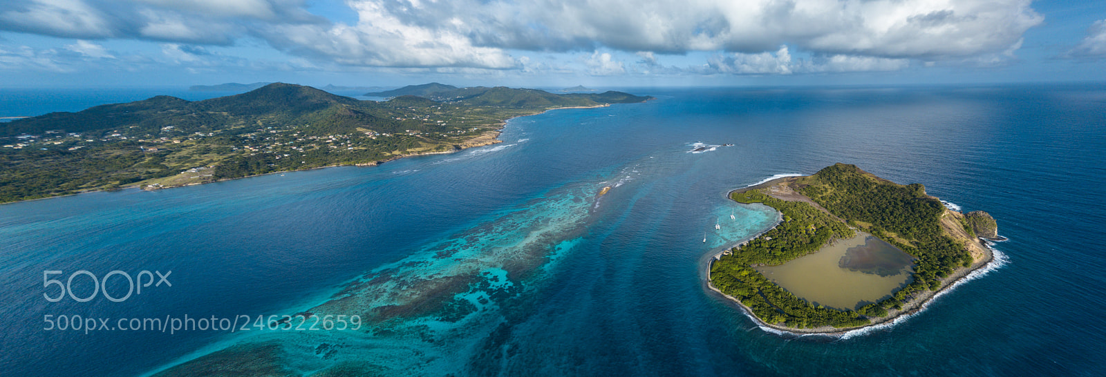 DJI FC220 sample photo. Saline island photography