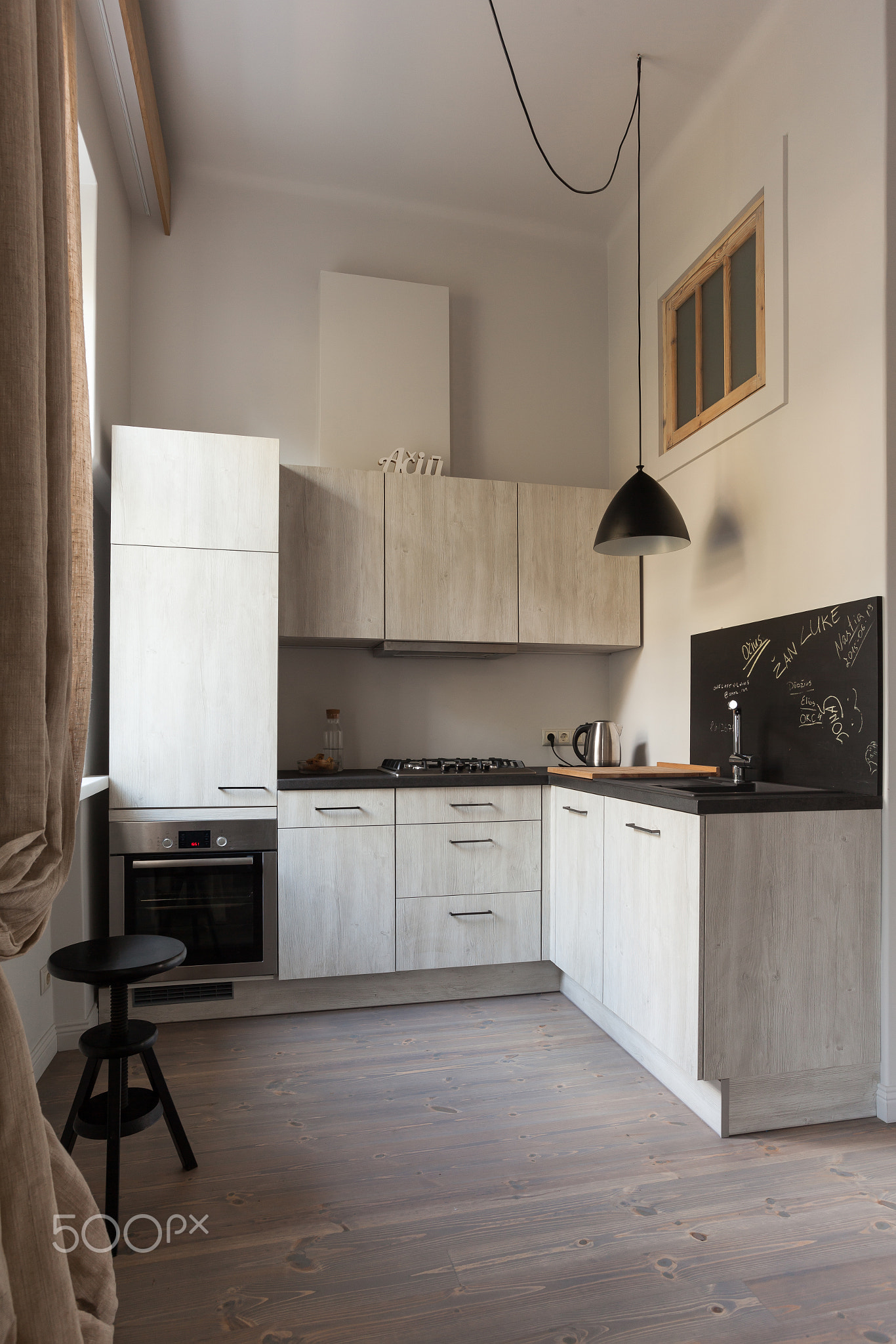 Kitchen interior in the modern apartment