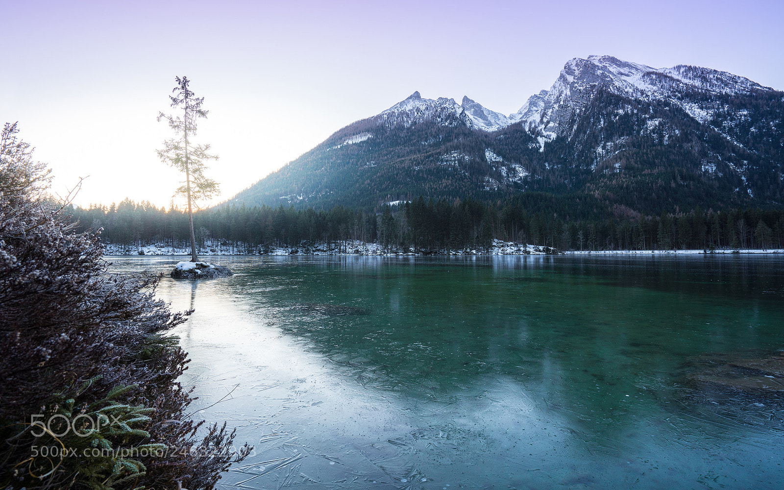 Sony a7R III sample photo. Hintersee dawn photography