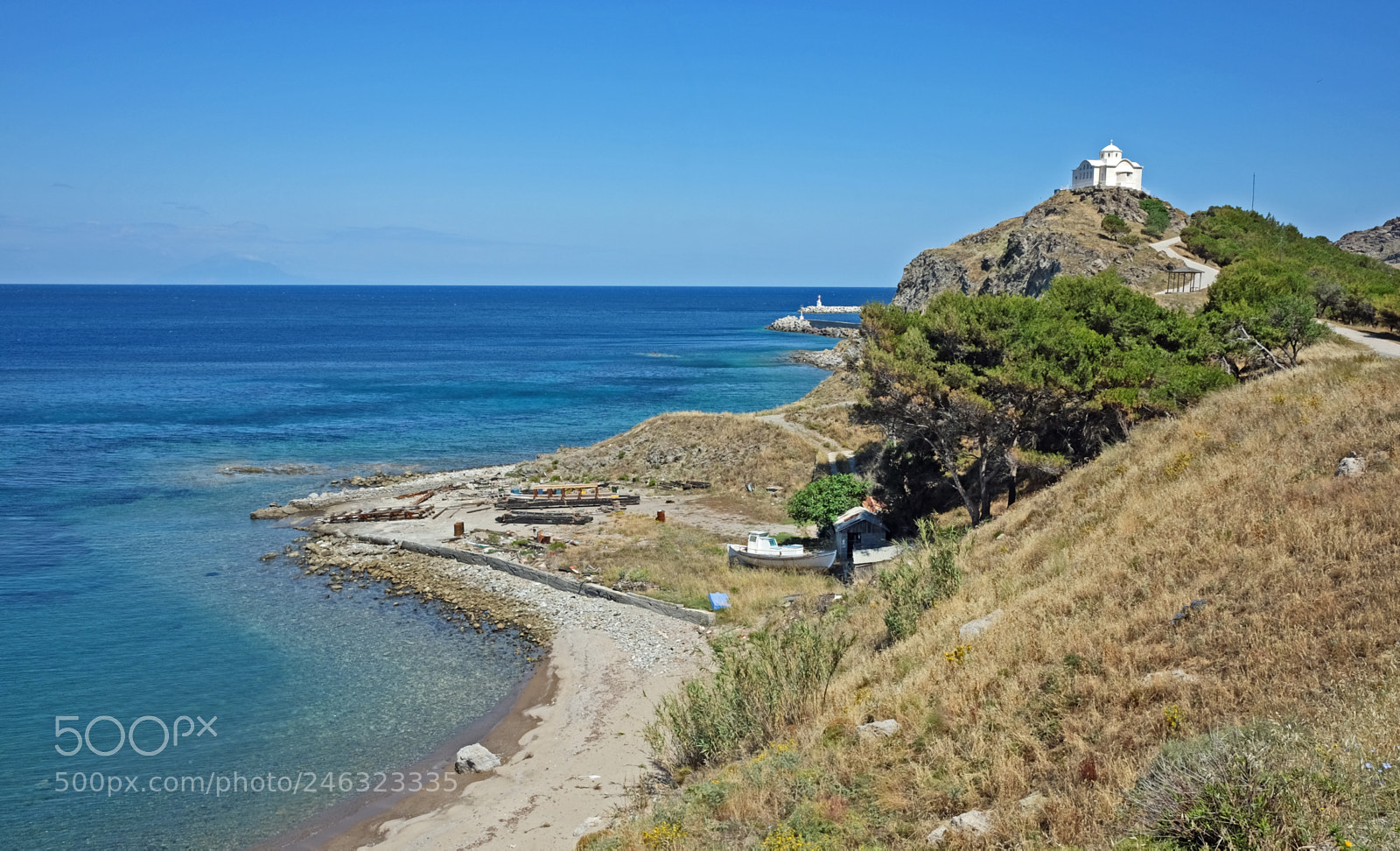 Fujifilm X70 sample photo. Lemnos coastline just outside photography