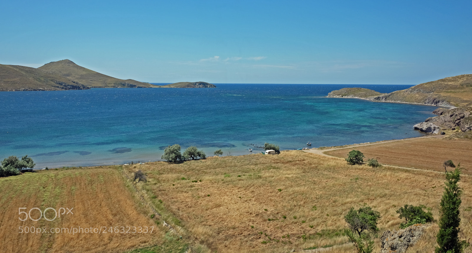 Fujifilm X70 sample photo. Lemnos coastline between myrina photography