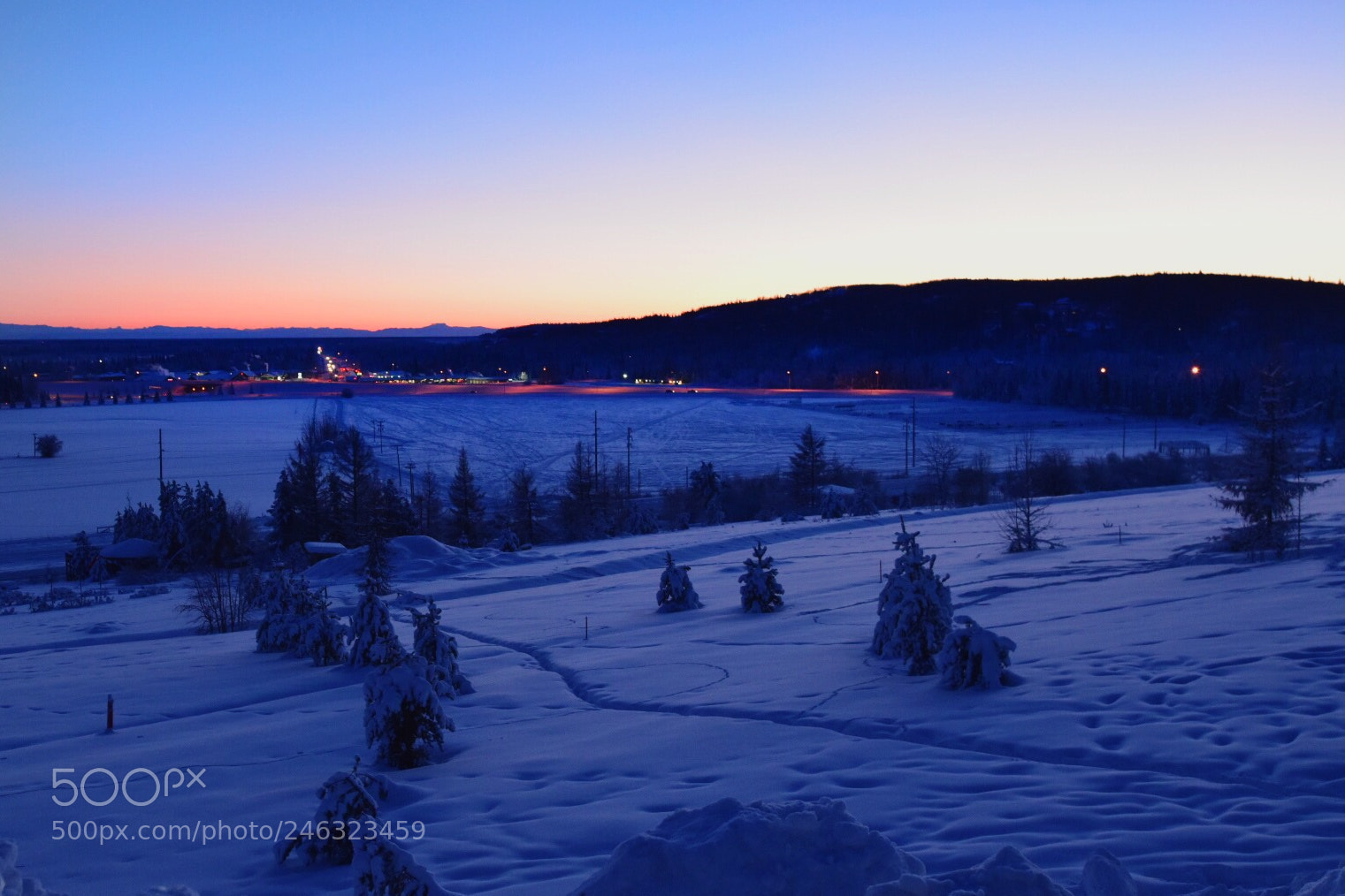Nikon D5500 sample photo. Alaska sunset photography