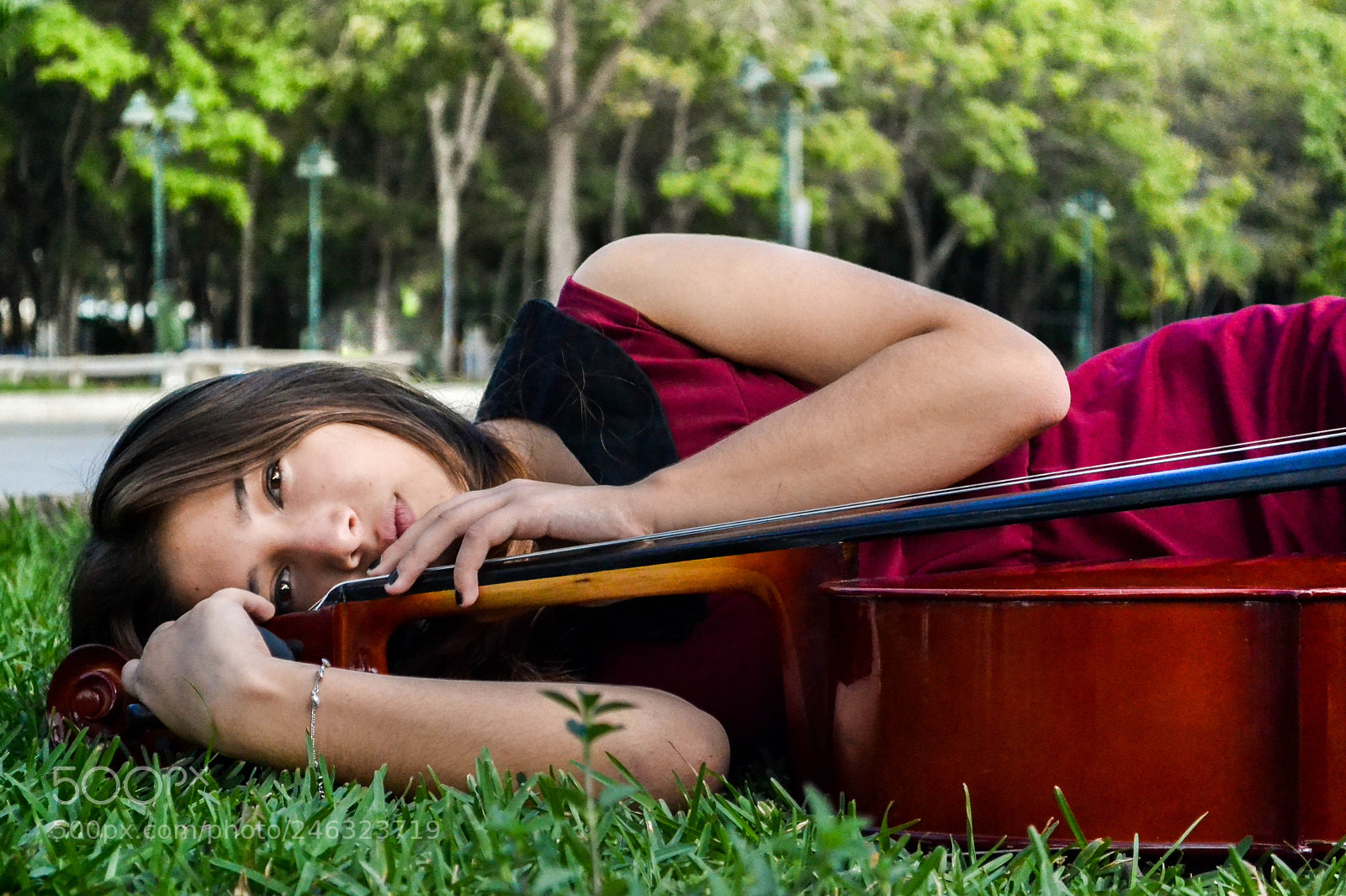 Nikon D3100 sample photo. Cello girl photography