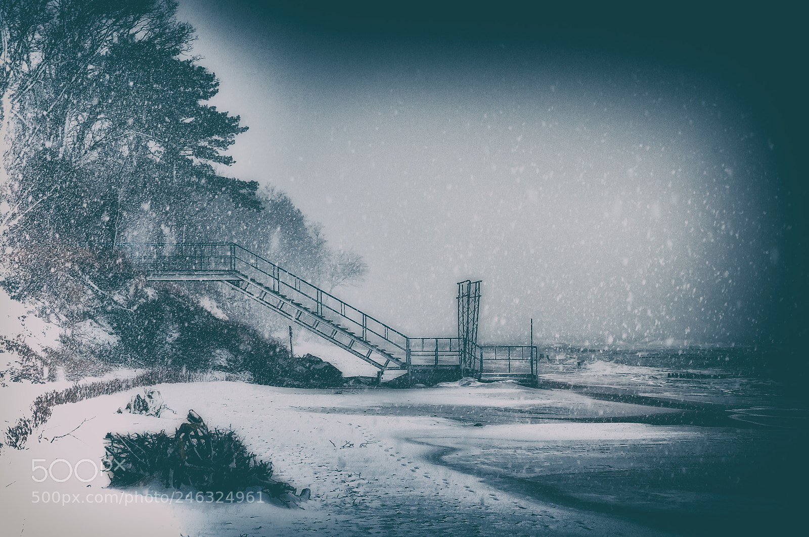 Nikon D300S sample photo. Snowy day at baltic photography