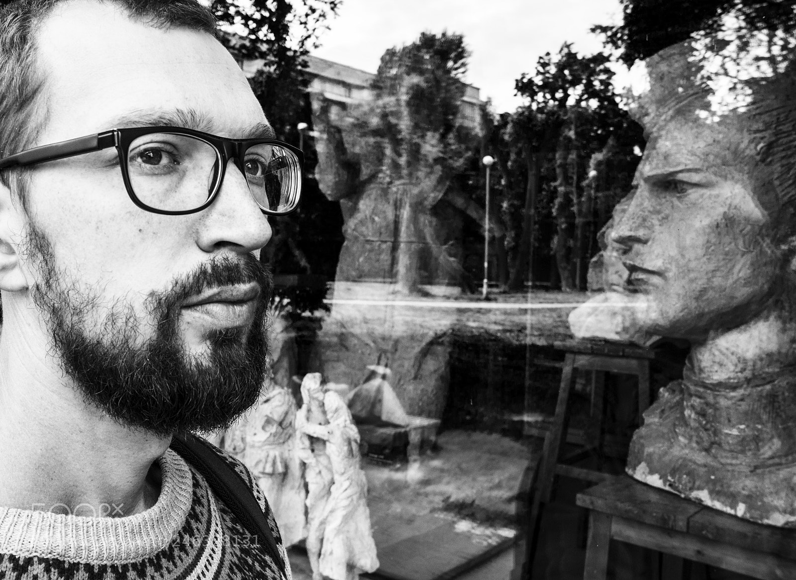 Sony Alpha NEX-5N sample photo. Reflection in stone photography