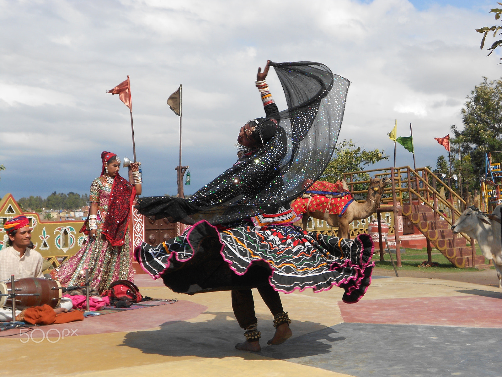 Nikon Coolpix S3100 sample photo. Rajasthani folk dance photography