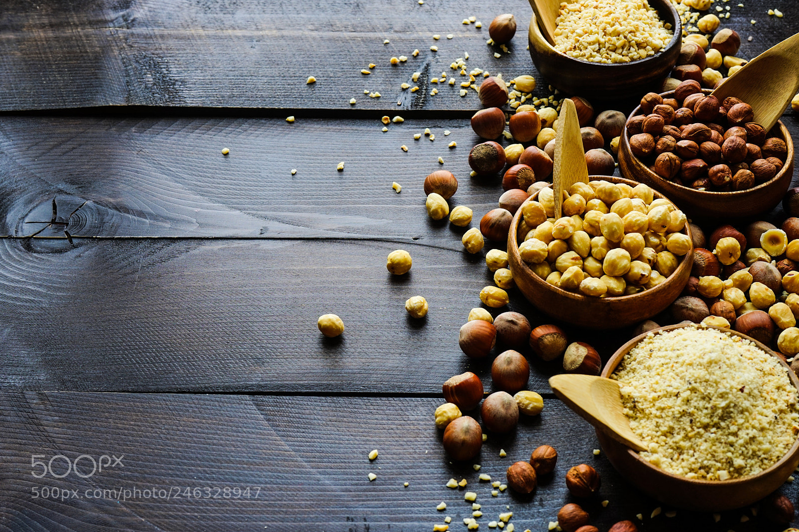 Sony a7 sample photo. Different types of nuts photography