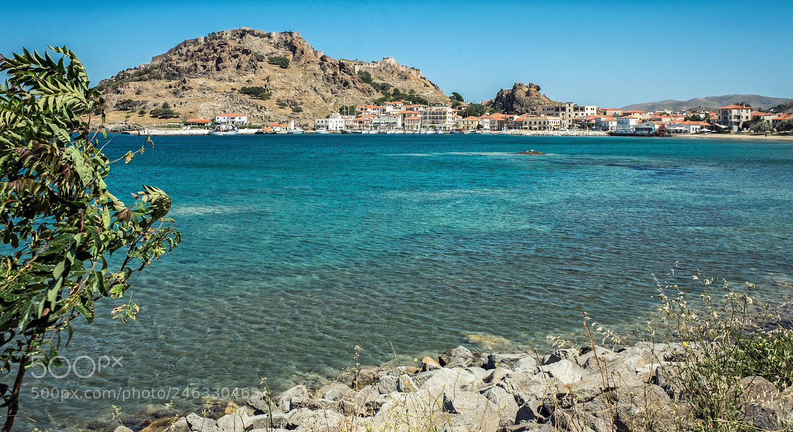 Fujifilm X70 sample photo. Myrina town lemnos limnos photography