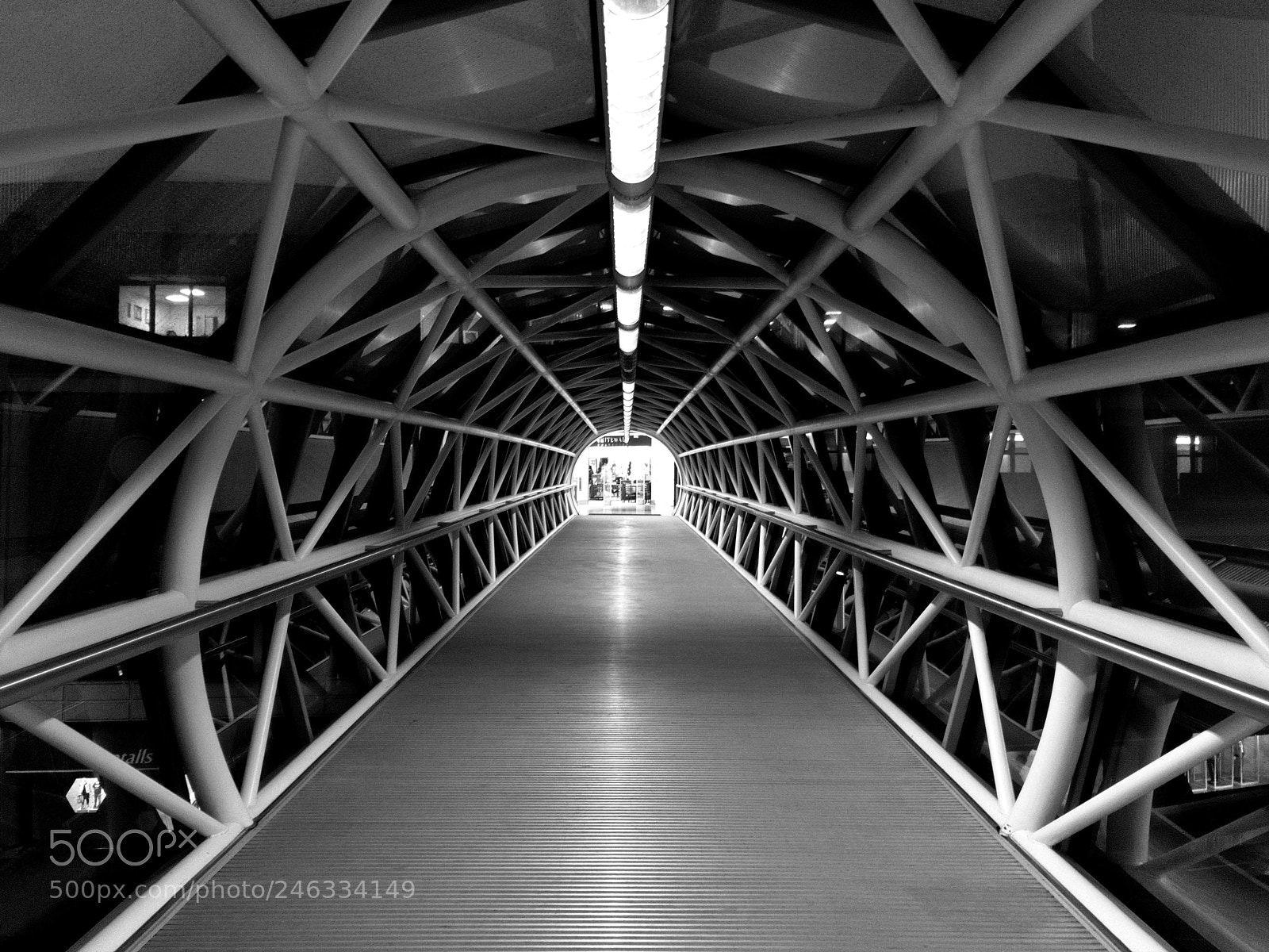 Apple iPhone X sample photo. Footbridge to bentall center photography