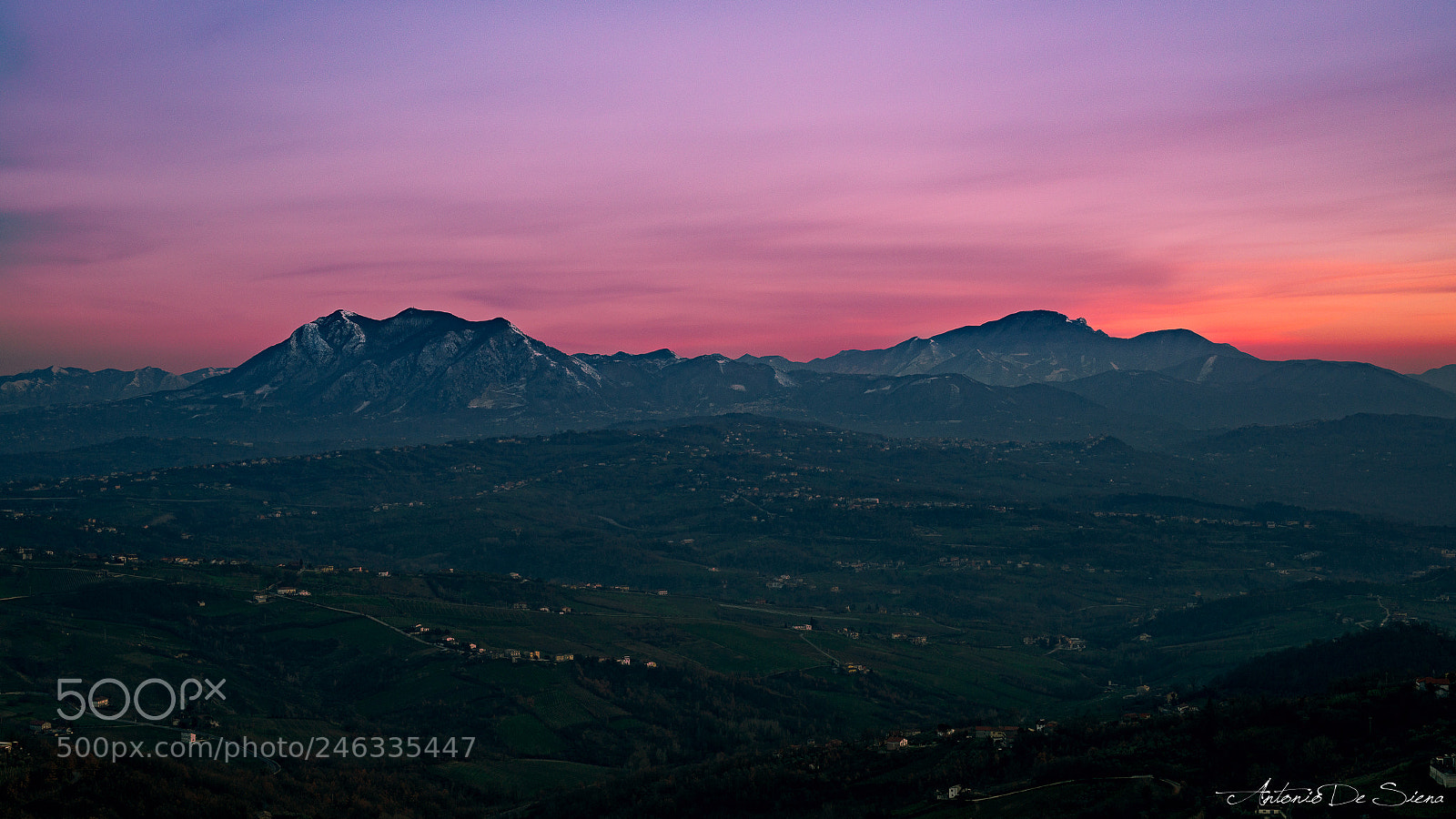Nikon D800 sample photo. Montefusco view long exposure photography
