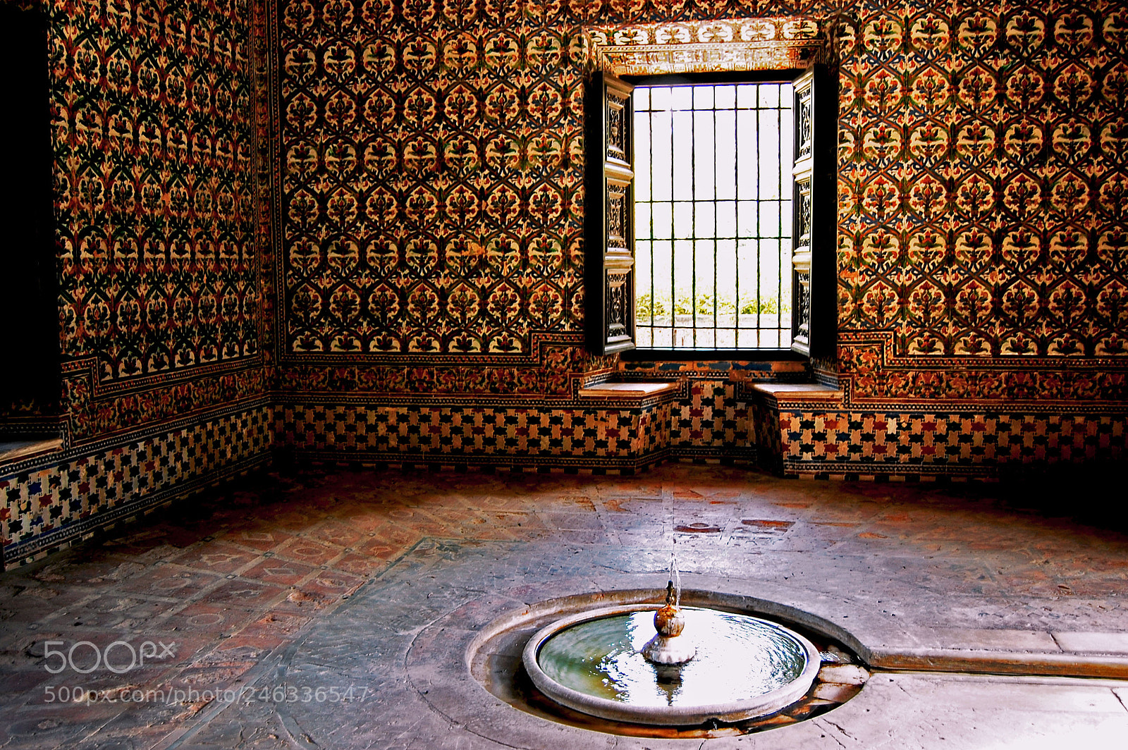 Nikon D40 sample photo. Fountain real alcazar photography