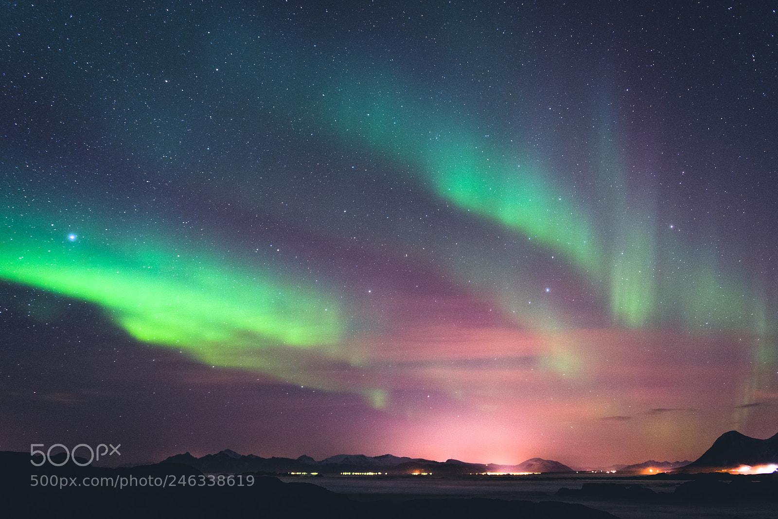 Nikon D7500 sample photo. Aurora borealis lofoten photography