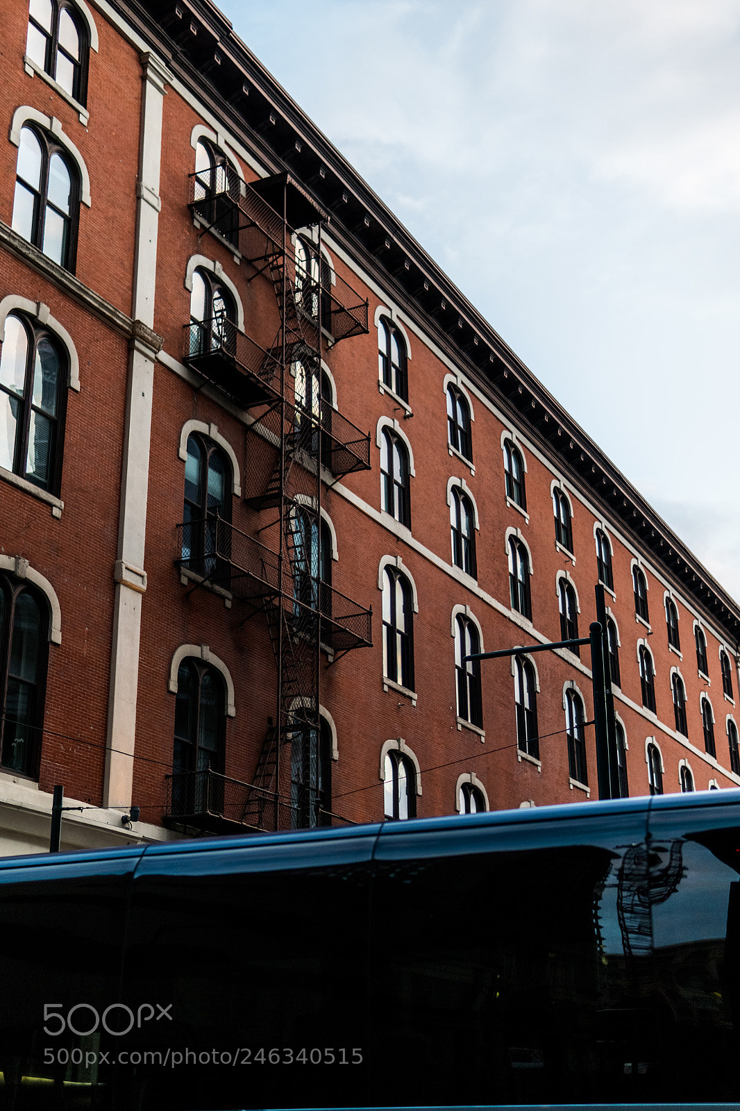 Sony a6500 sample photo. Brick building photography