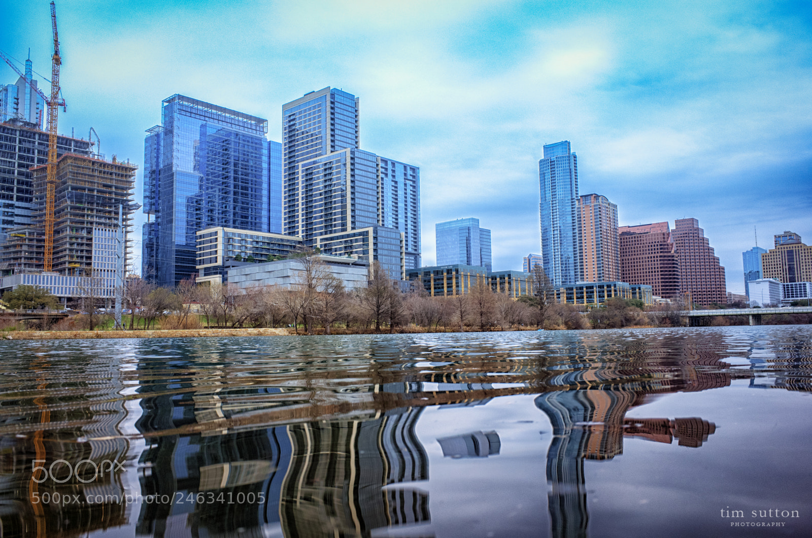 Ricoh GR II sample photo. Downtown austin from water photography