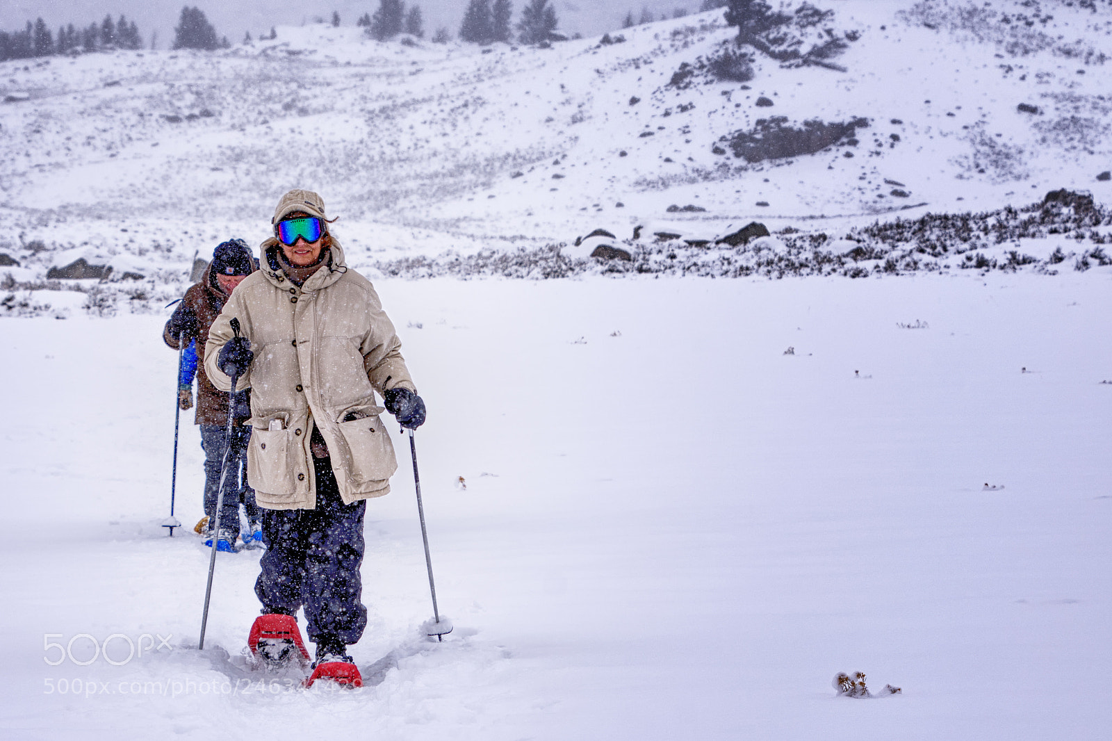 Nikon D7200 sample photo. Snowshoeing photography