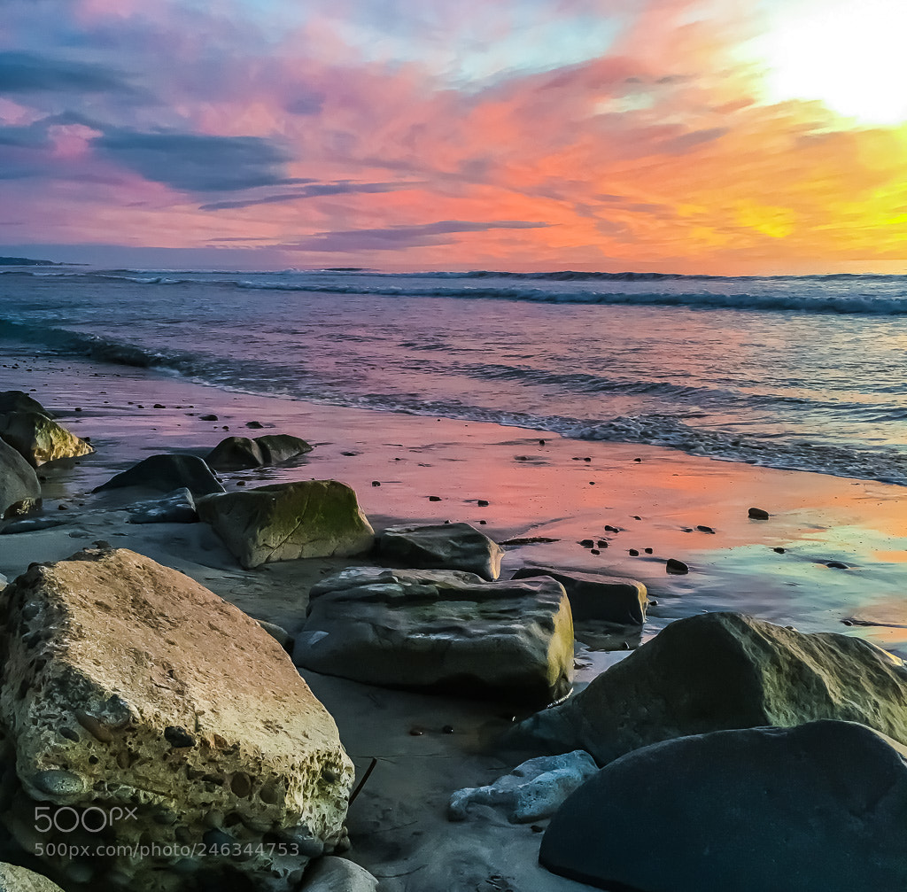Apple iPhone 6s Plus sample photo. Encinitas sunset photography