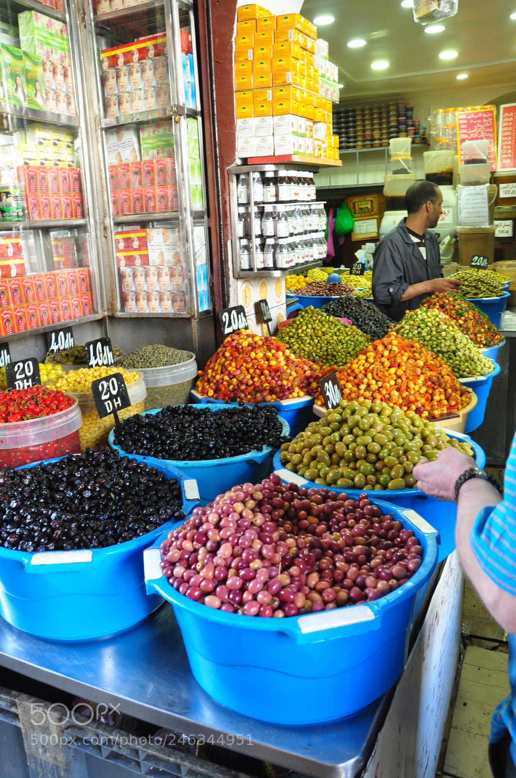 Nikon D90 sample photo. Olive market, casablanca, morocco photography