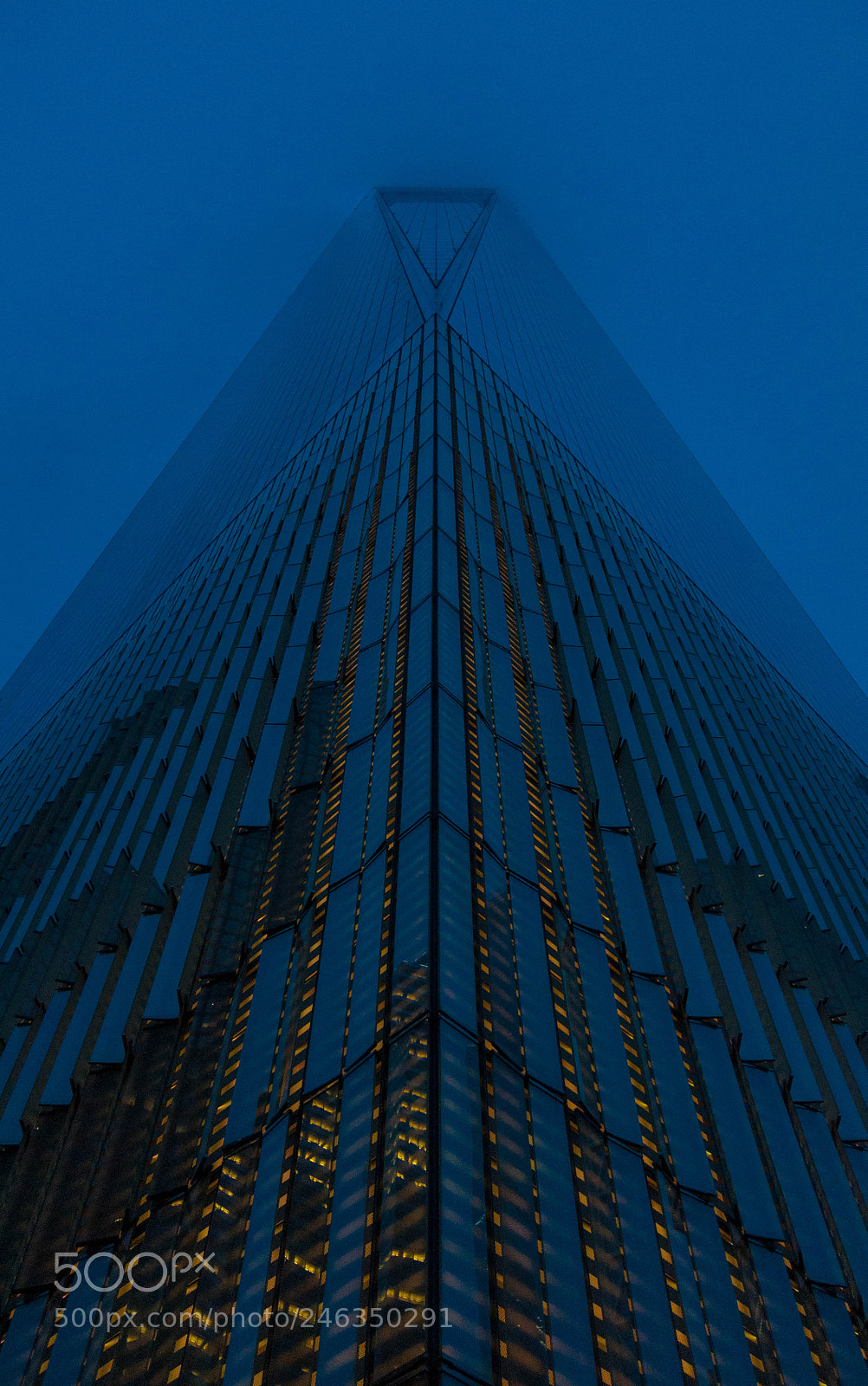 Nikon D90 sample photo. Freedom tower blue hour photography